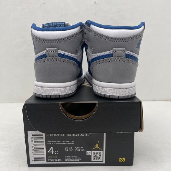 Nike Air Jordan 1 Retro High OG TD “True Blue” 2023 - Picture 4 of 4